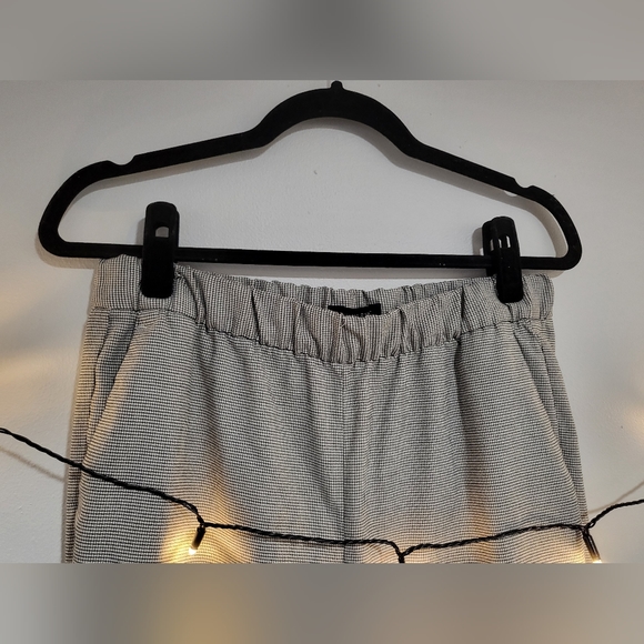 Banana Republic Small Black White Tattersall Plaid Pants - Picture 6 of 9